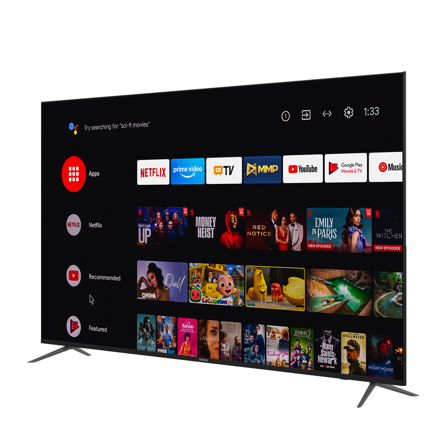 TV Smart VIVAX 75" A Series 75UHD10K 4K