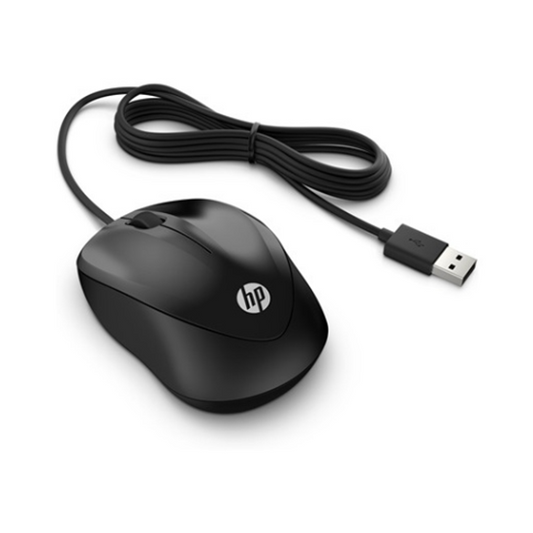 HP Mouse Wired USB, 1000, Black