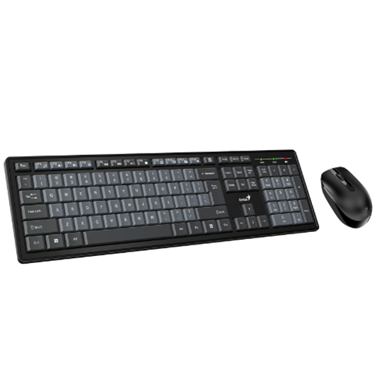 Genius Keyboard+Mouse Wireless, KM-8200, Black&Gre