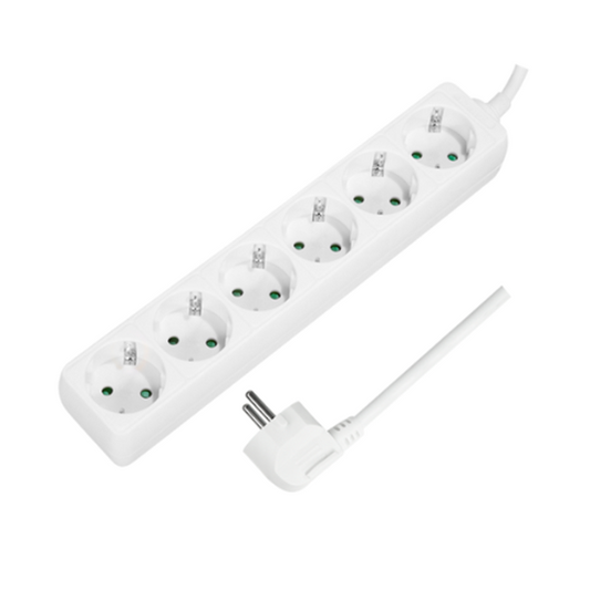 LogiLink Outlet Strip, 6 safety sockets, 1.5m