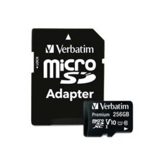 Verbatim MicroSDXC Card 256GB, Class 10