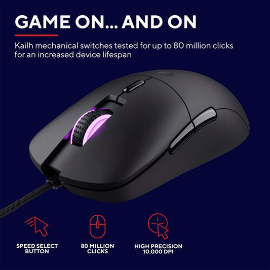Trust Mouse Gaming GXT981, Redex, Wired, Black