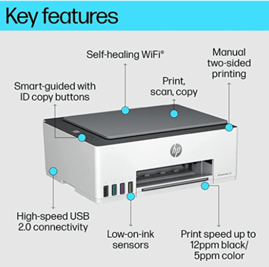 HP Printer Smart Tank 580 All-in-One