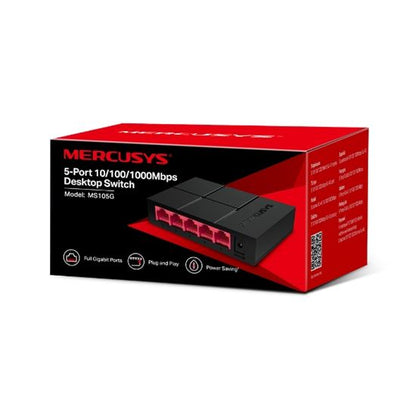 Mercusys 5-Port 10/100/1,000 Mbps Desktop Switch