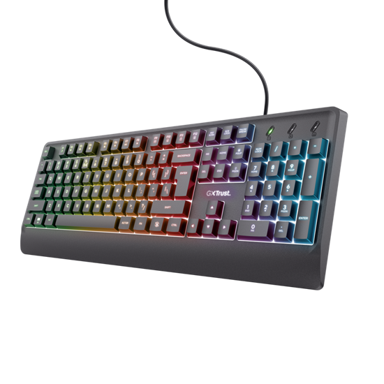 Trust Keyboard Gaming GXT 836 Evocx, RGB Kb, Black
