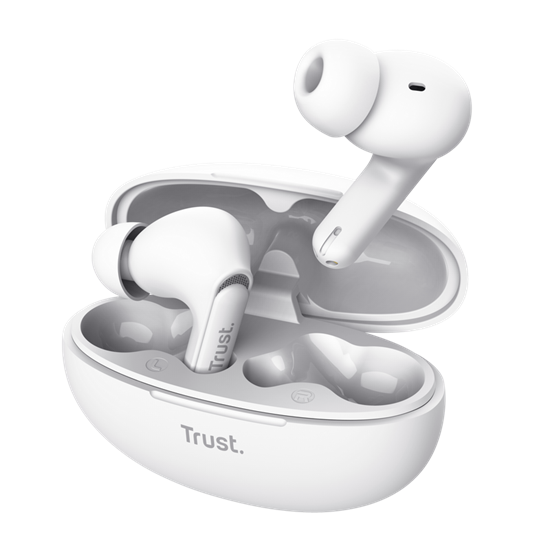 Trust Earphones Yavi, Bluetooth, White