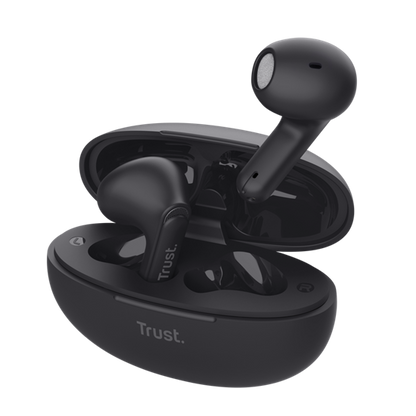 Trust Earphones Yavi, Bluetooth, Black