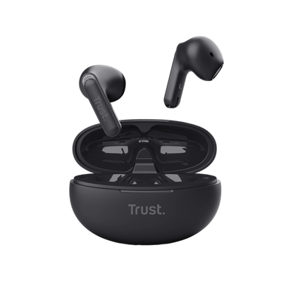 Trust Earphones Yavi, Bluetooth, Black