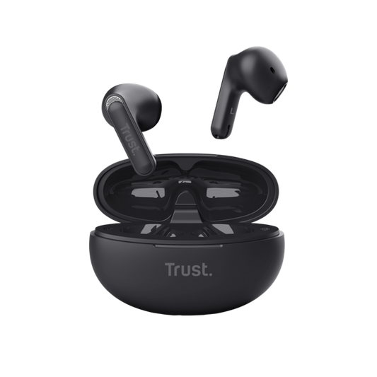 Trust Earphones Yavi, Bluetooth, Black