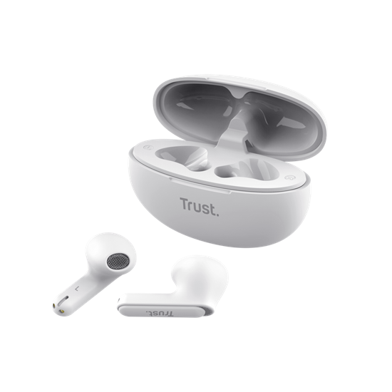 Trust Earphones Yavi, Bluetooth, White