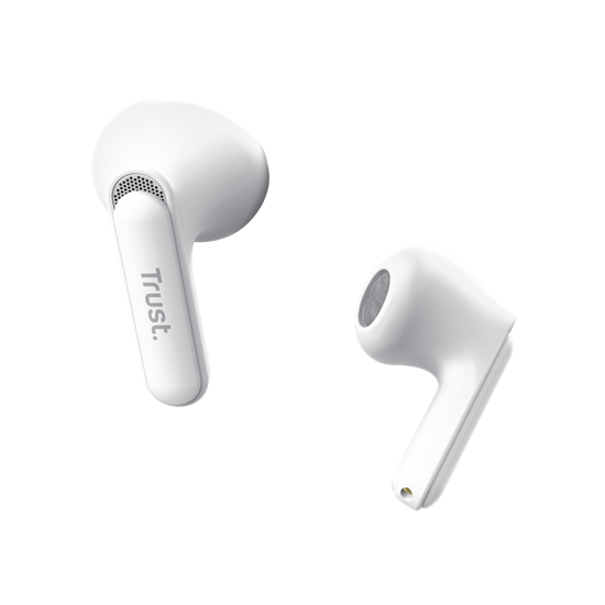 Trust Earphones Yavi, Bluetooth, White