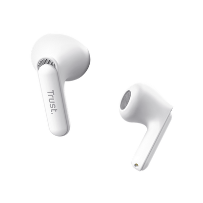 Trust Earphones Yavi, Bluetooth, White