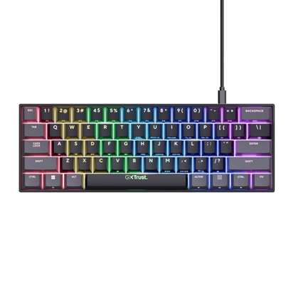 Trust Keyboard Gaming GXT 867 Acira, 60% mini mech