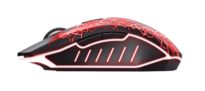 Trust Mouse Gaming, Wireless, 6 buttons, LED light
