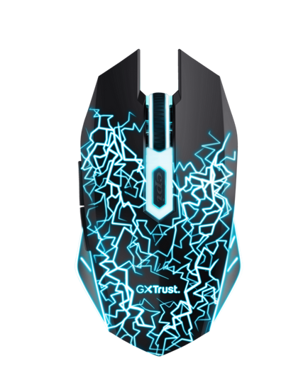 Trust Mouse Gaming, Wireless, 6 buttons, LED light