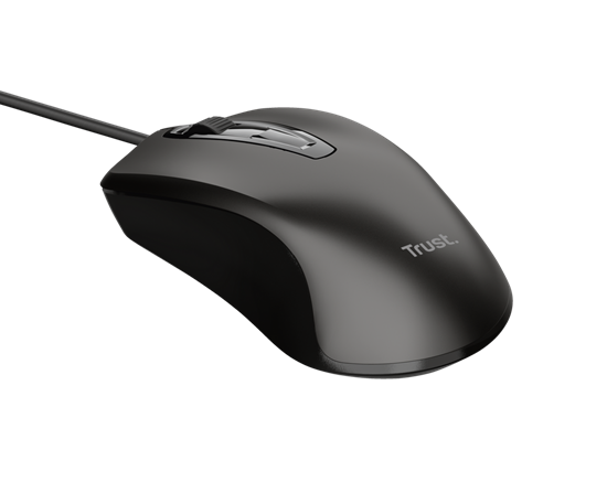 Trust Mouse Wired USB, Black
