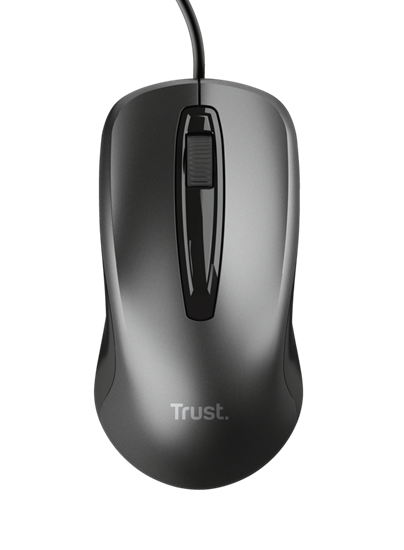 Trust Mouse Wired USB, Black
