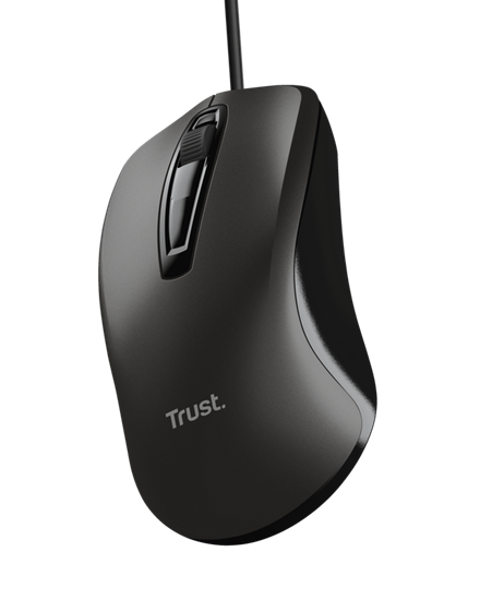 Trust Mouse Wired USB, Black