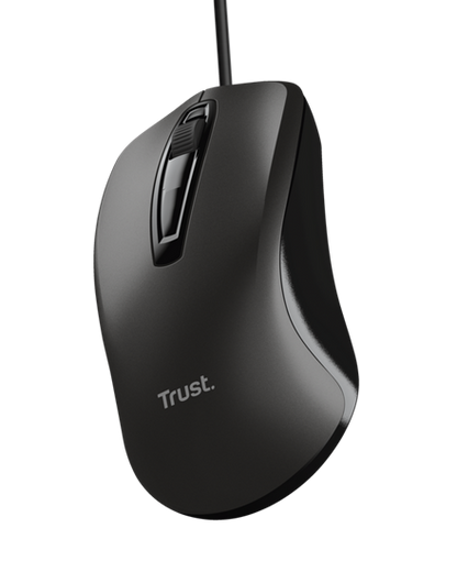 Trust Mouse Wired USB, Black