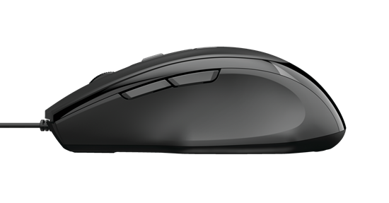 Trust Mouse Wired, Voca, Comfort, Black