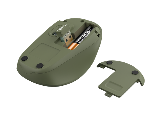 Trust Mouse Yvi+, Wireless, Silent, Green