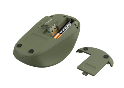Trust Mouse Yvi+, Wireless, Silent, Green