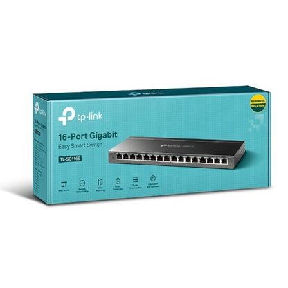 TP-Link Switch 16-Port Gigabit Easy Smart, Durable
