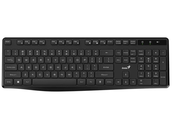 Genius Keyboard KB-7200, Wireless+USB, 2.4GHz, Bla