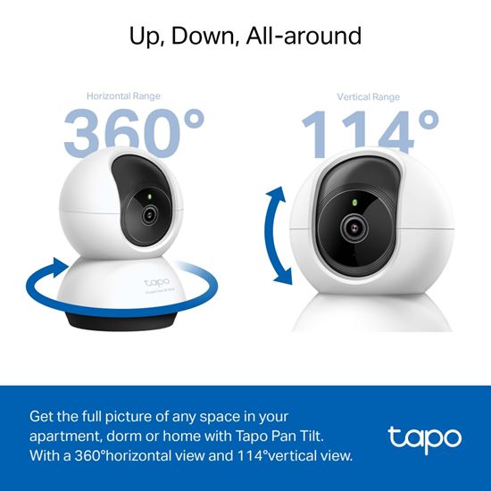 TP-Link Camera TAPO,Pan/Tilt Wi-Fi,HQ images