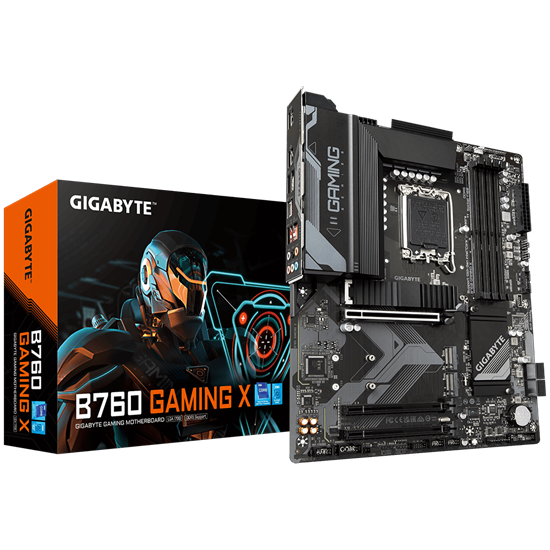 GigaByte MB Gaming Intel B760 Chipset,Intel Core 1