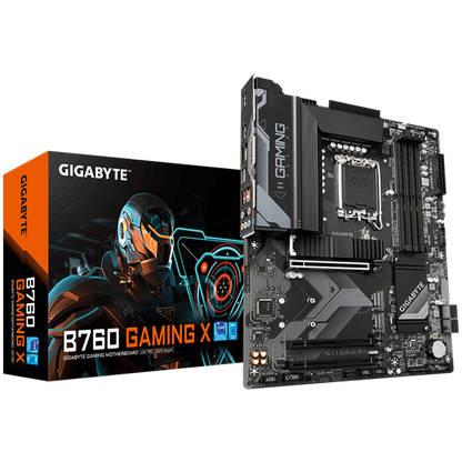 GigaByte MB Gaming Intel B760 Chipset,Intel Core 1