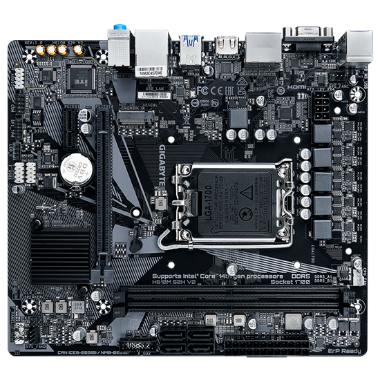 GIGABYTE MB H610 Chipset Intel with 4+1+1 Hybrid P