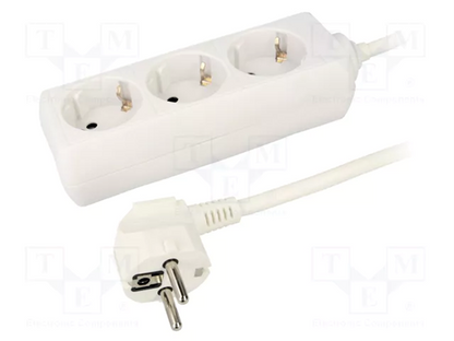LogiLink Outlet Strip, 3 safety sockets, 1.5m