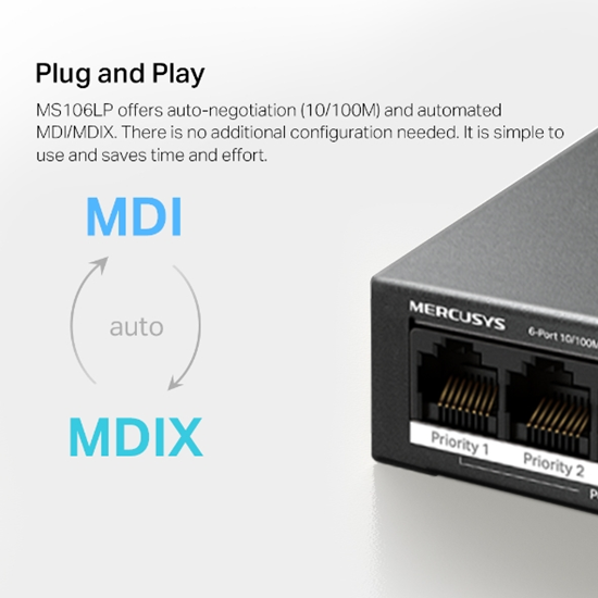 Mercusys Switch 6-Port 10/100Mbps