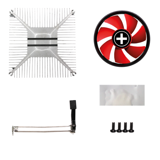 Xilence CPU Cooler, AMD AM4/AM5, 2800+-RPM, Black