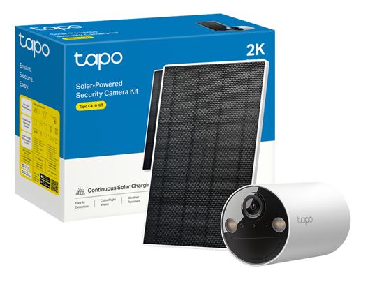TP-Link Camera Tapo,Solar-Powered,Wire-Free,2K 3MP