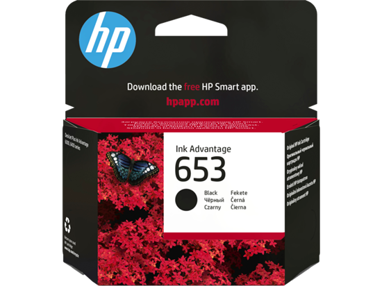 HP Ink/Crtg. Nr.653 Black Original Ink Advantage Cartridge