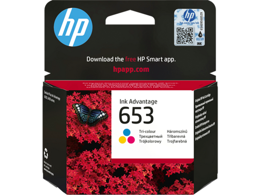 HP Ink/Crtg. Nr.653 Tri-color Original Ink Advantage Cartridge