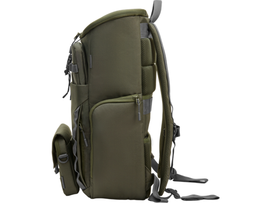 HP Backpack 15.6-inch Modular Laptop, Gray/Green