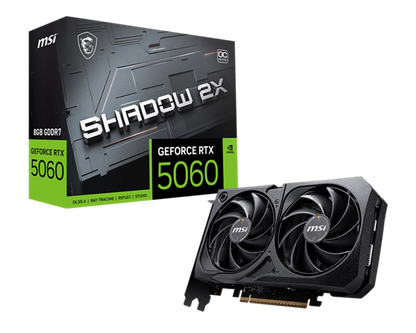 MSI Graphic Card, GeForce RTX 5060 8G Shadow 2x OC