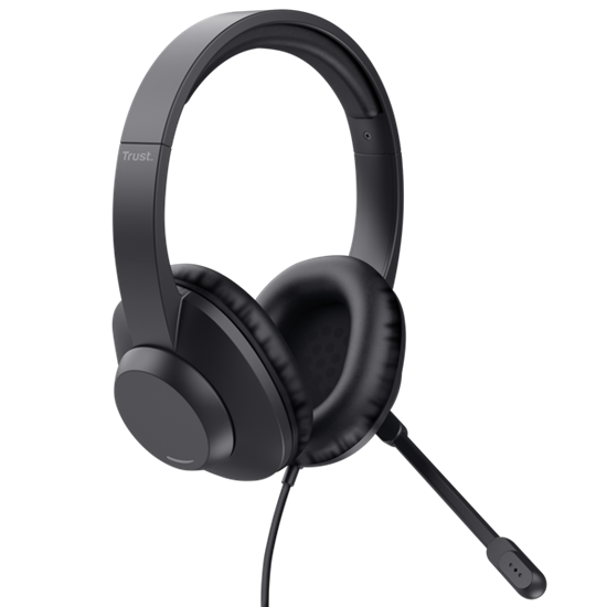 Trust Headset Ayda Max USB, wired USB-C USB-A, Black