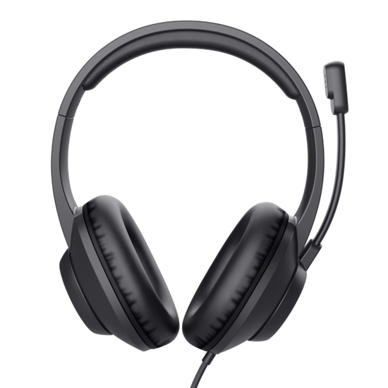 Trust Headset Ayda Max USB, wired USB-C USB-A, Black