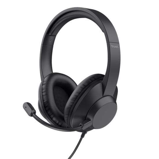 Trust Headset Ayda Max USB, wired USB-C USB-A, Black