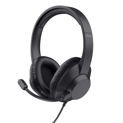 Trust Headset Ayda Max USB, wired USB-C USB-A, Black