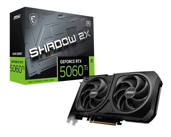 MSI Graphic Card, GeForce RTX™ 5060 Ti 16G SHADOW