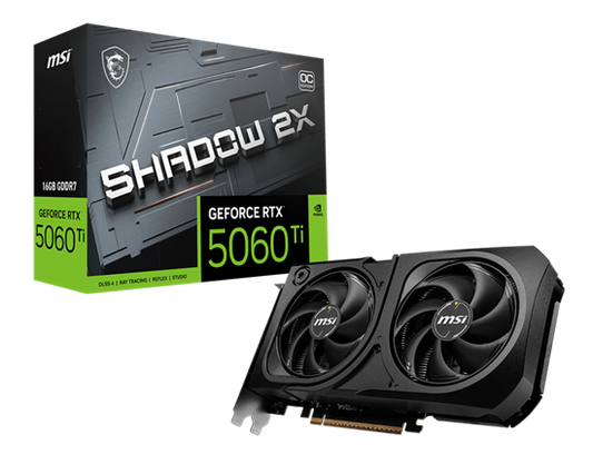 MSI Graphic Card, GeForce RTX™ 5060 Ti 16G SHADOW