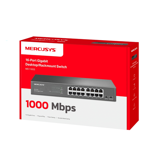 Mercusys Switch 16-Port Gigabit Desktop/Rackmount