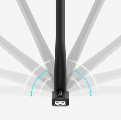 TP-Link USB Adapter AC600, High Gain Wireless, Dua