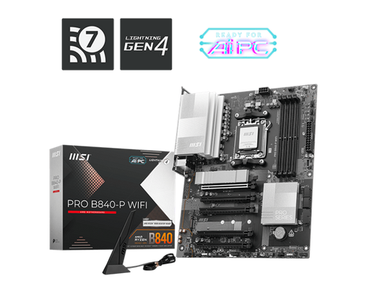 MSI MB PRO B840-P WIFI, Supports AMD Ryzen™
