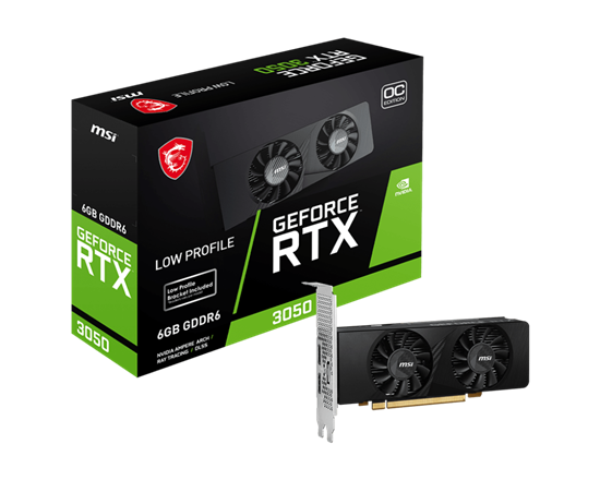 MSI Graphics Card,GeForce RTX 3050 LP 6G, 6GBGDDR6